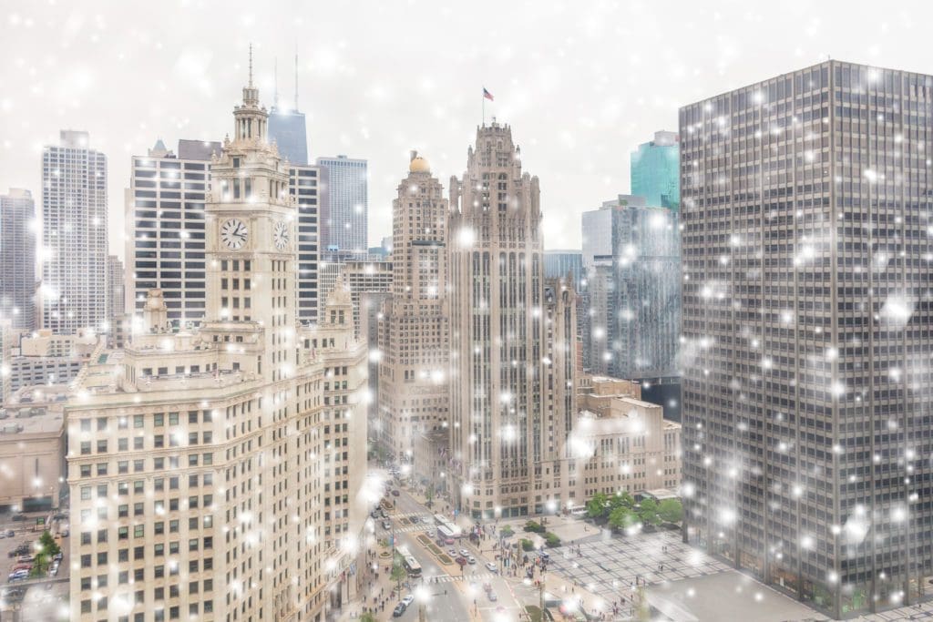 Chicago Downtown winter