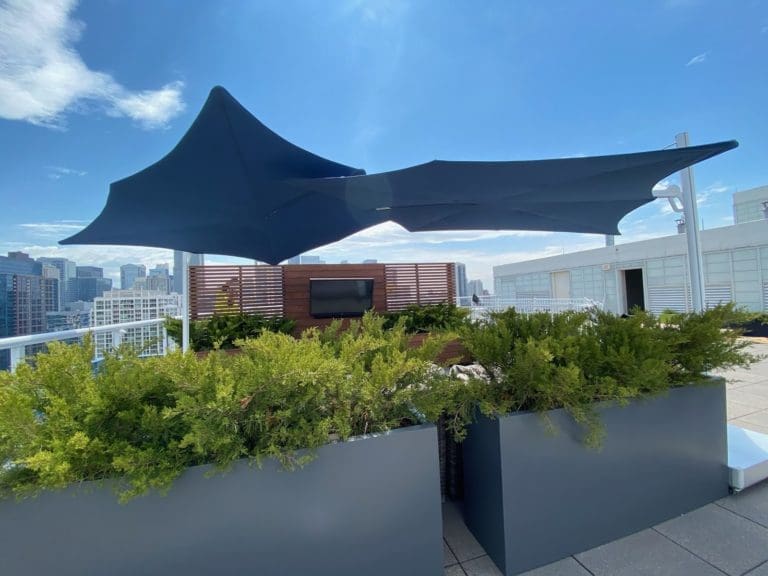 Roof deck Umbrellas